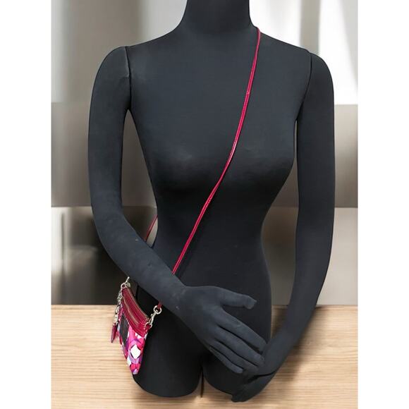 Y2K Coach 14747 Poppy Kaleidoscope Glam Tote/Crossbody/Wristlet Set - Picture 10 of 16